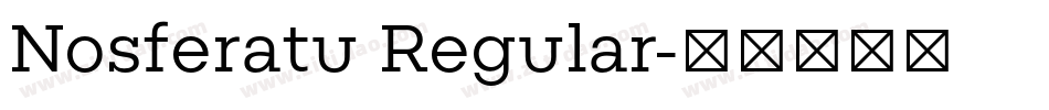 Nosferatu Regular字体转换